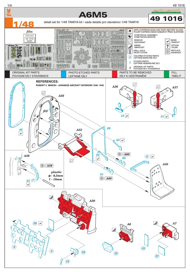 Eduard A6M5 User manual