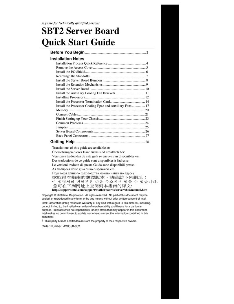 Intel SBT2 User manual