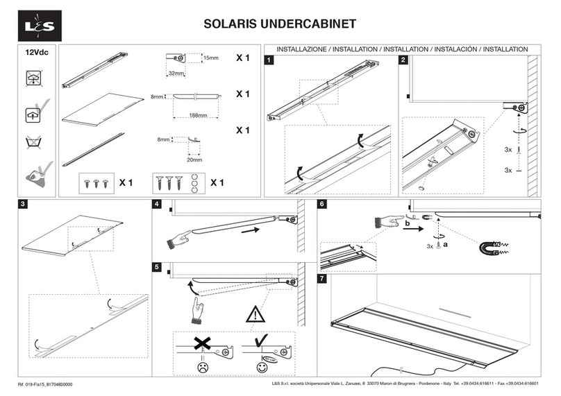 LES SOLARIS UNDERCABINET Installation