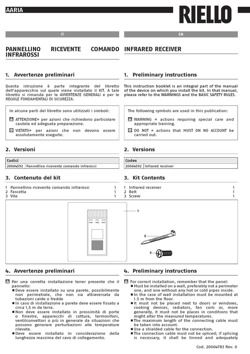 Riello 20064592 User manual