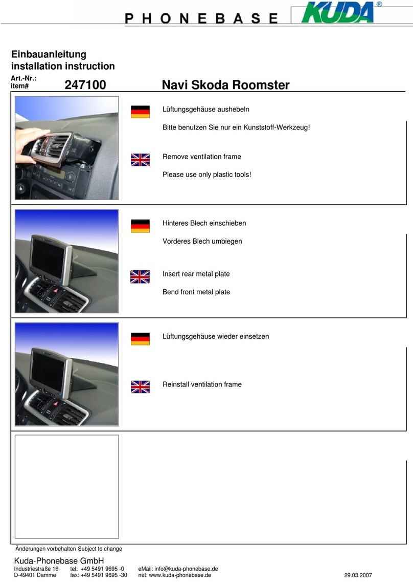 Kuda-Phonebase 247100 User manual Kuda-Phonebase 247100 User manual