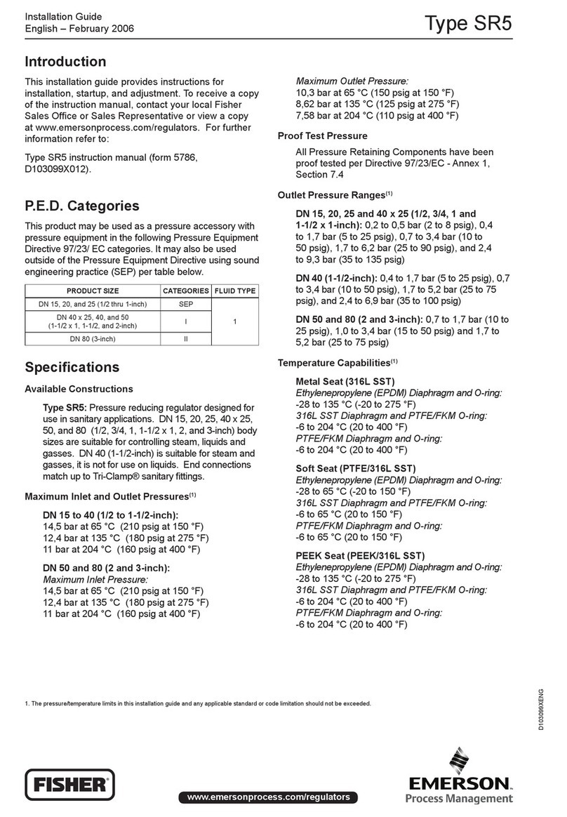 Emerson Fisher SR5 User manual