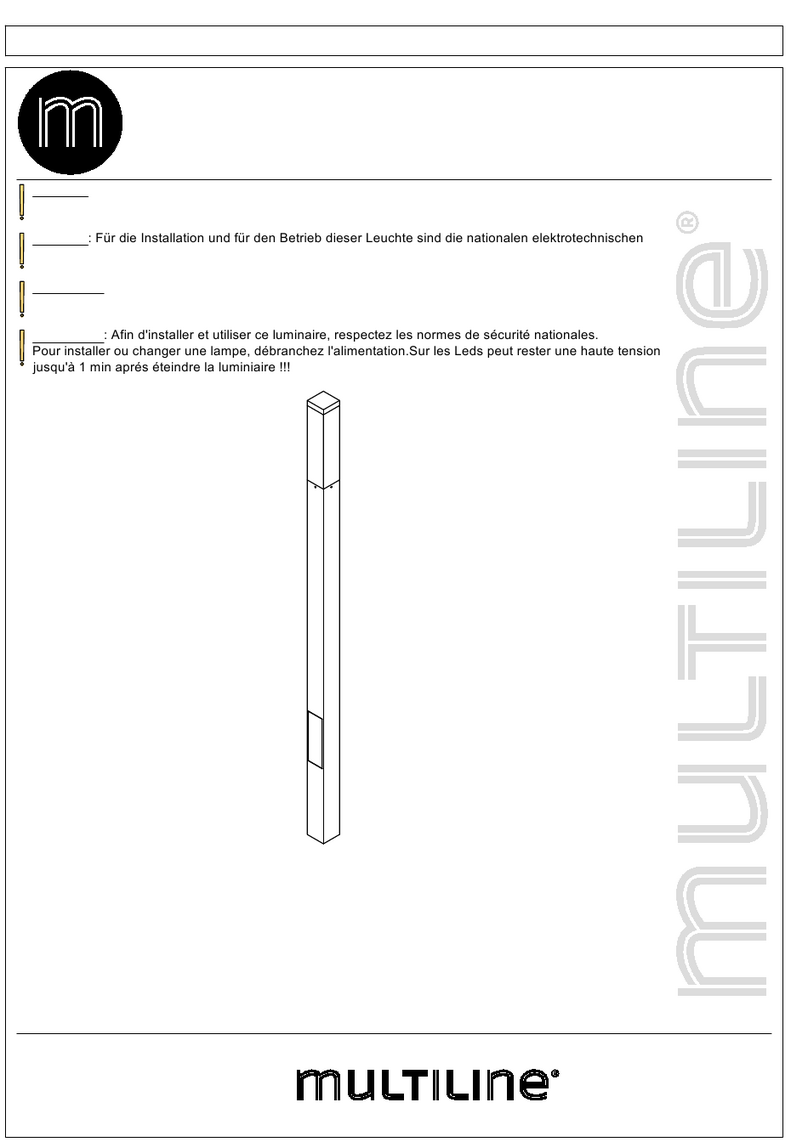 MULTILINE Kubik Series User manual MULTILINE Kubik Series User manual