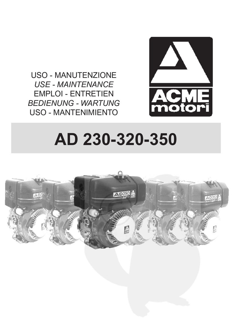 ACME motori AD 230 Parts list manual