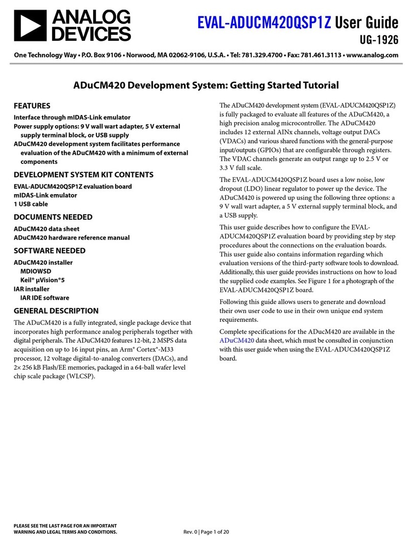Analog Devices EVAL-ADuCM420QSP1Z Getting Started Tutorial