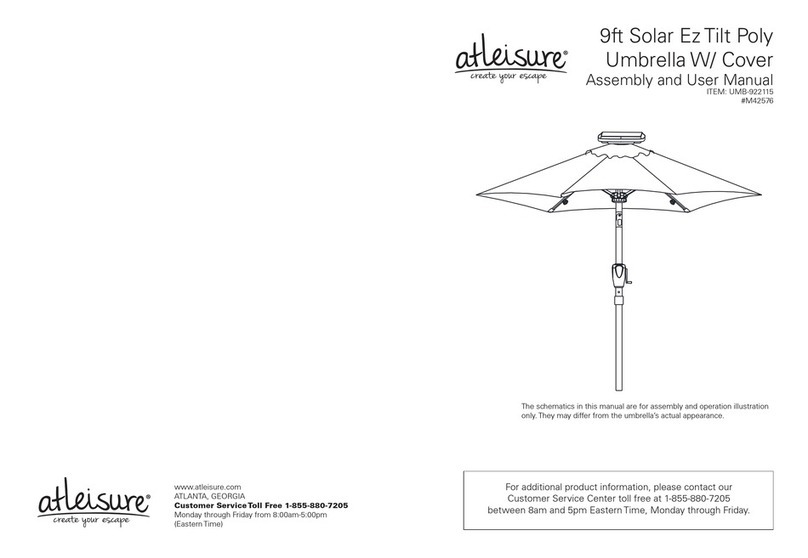 Atleisure UMB-922115 Assembly and user's manual