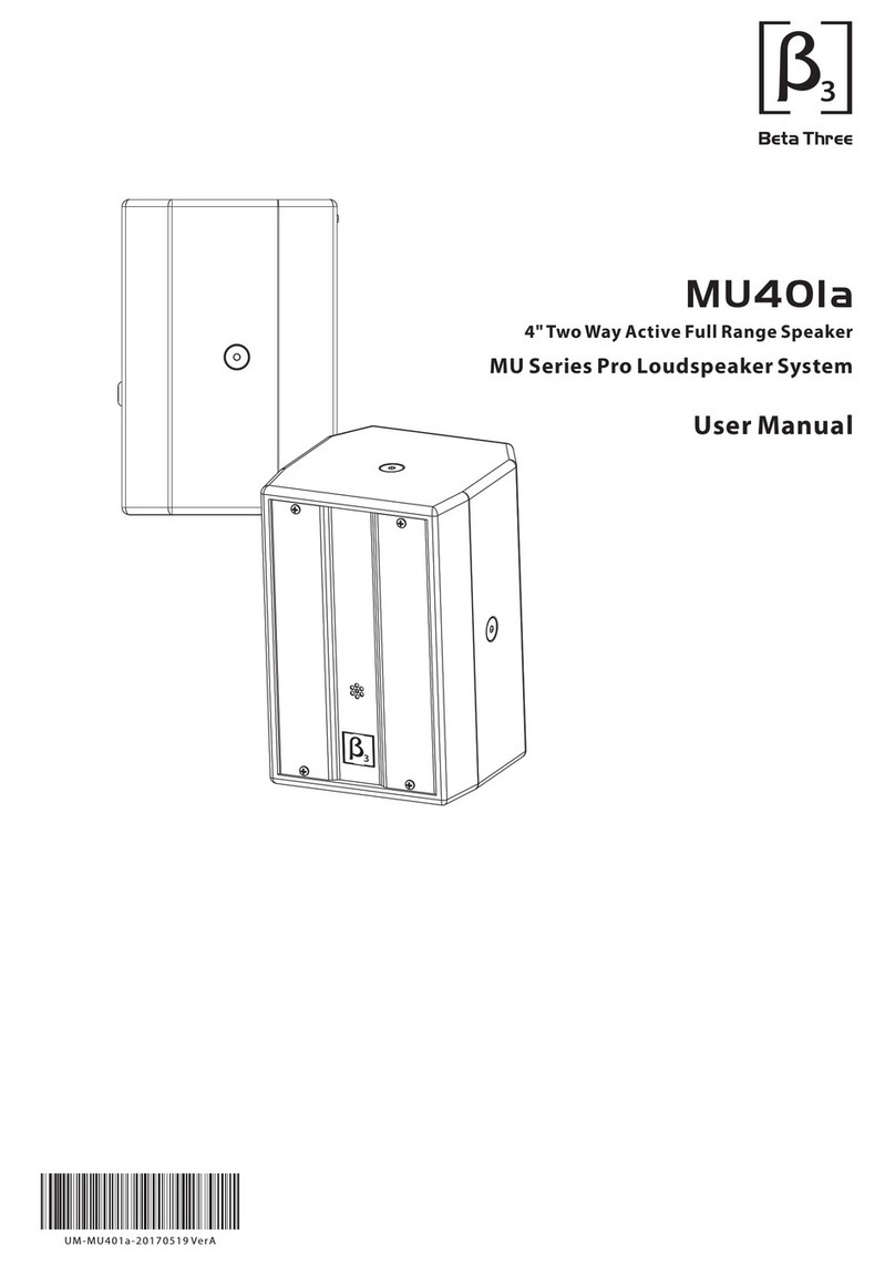 Beta Three MU series User manual