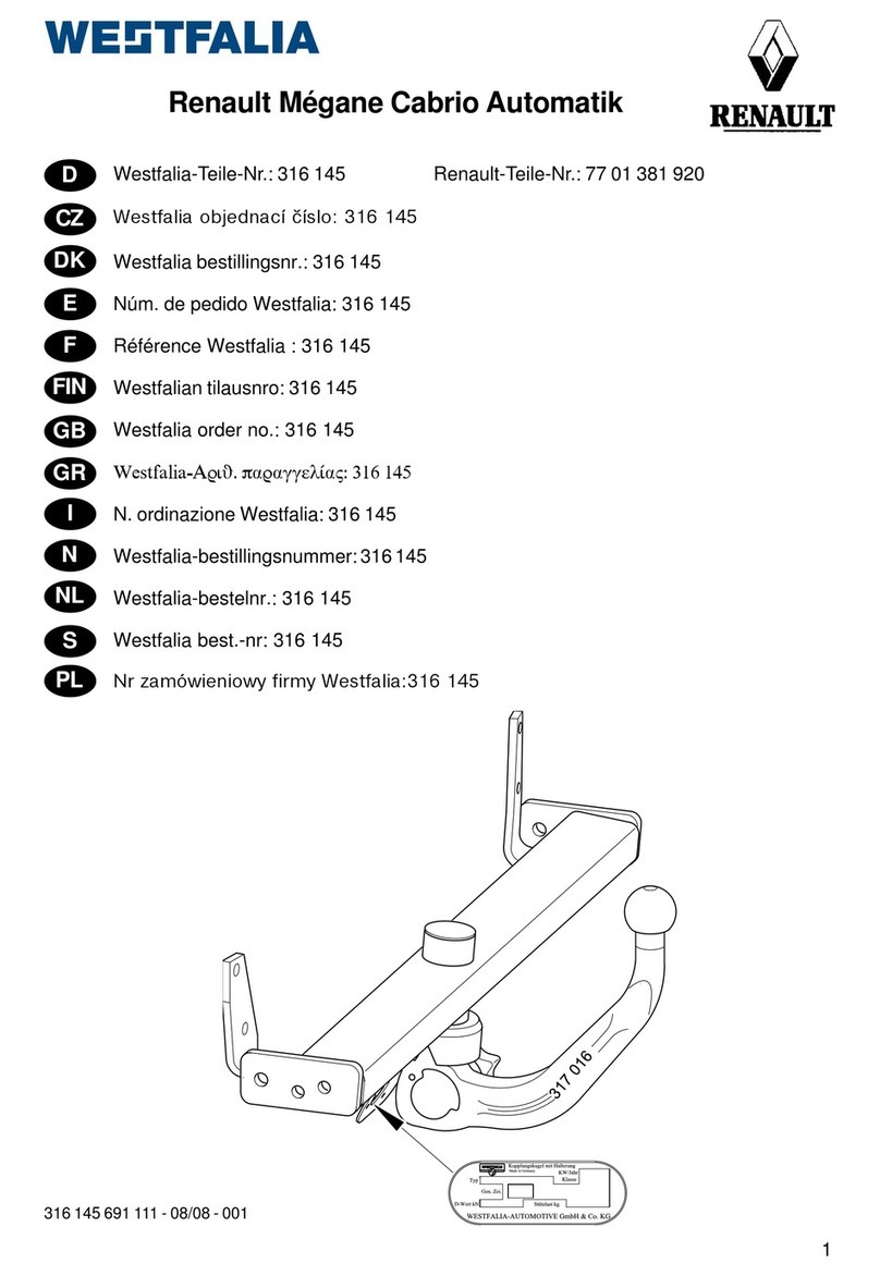Westfalia 316 145 manual