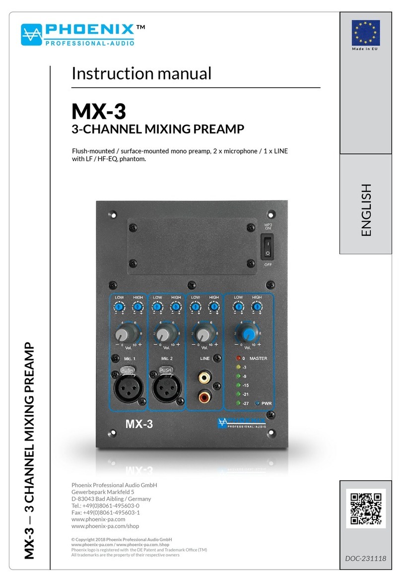 Phoenix MX-3 instruction manual