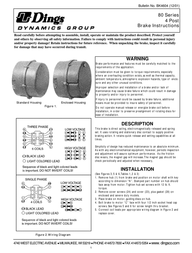 DYNAMICS GROUP Dings 80 Series User manual
