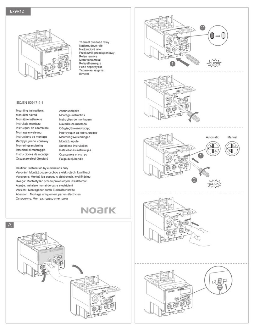 Noark Ex9R12 Mounting instructions