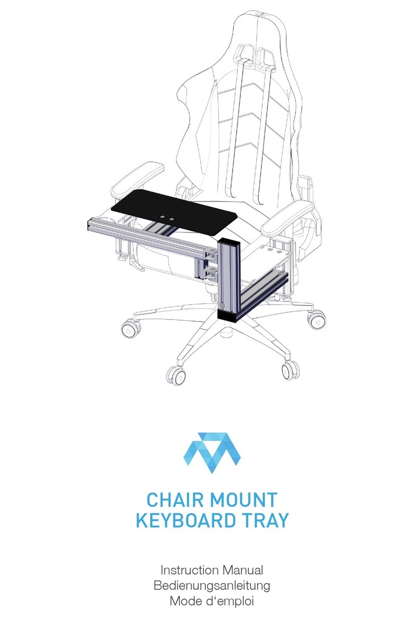 Monstertech CHAIR MOUNT KEYBOARD TRAY instruction manual