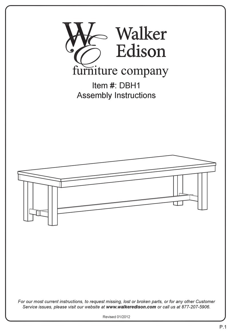 Walker Edison DBH1 User manual Walker Edison DBH1 User manual