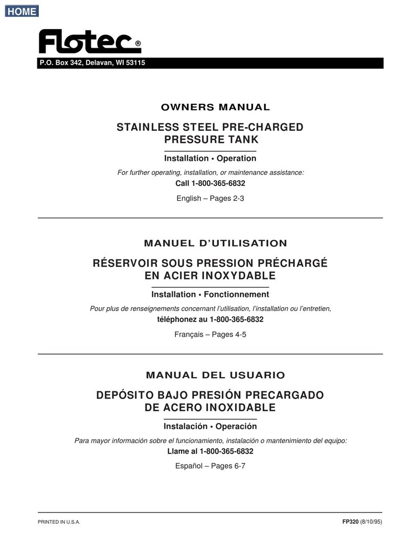 Flotec FP7300 User manual