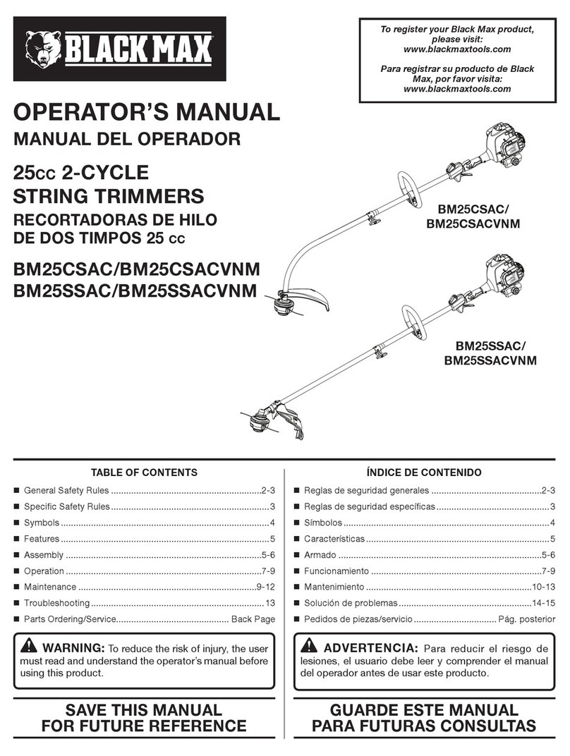 Black Max BM25CSAC Operator's manual