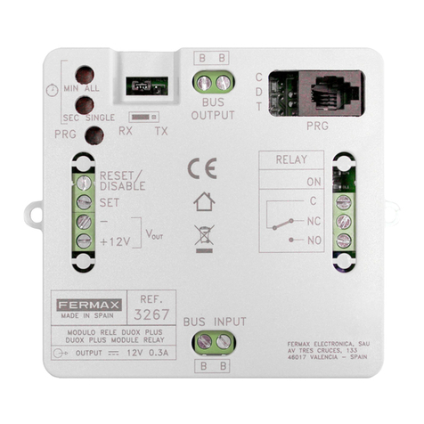 Fermax DUOX RELAY installation manual