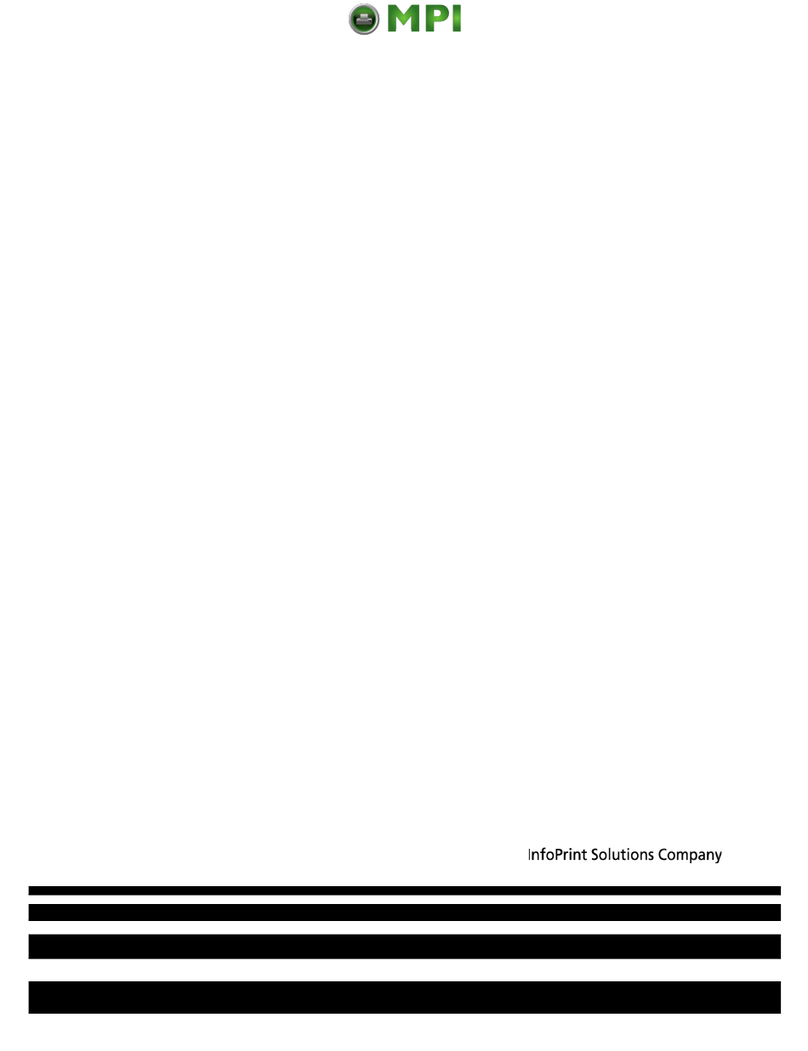 MPI InfoPrint 6700 Series User manual