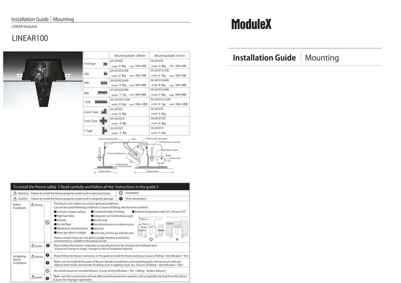 Modulex LINEAR100 User manual