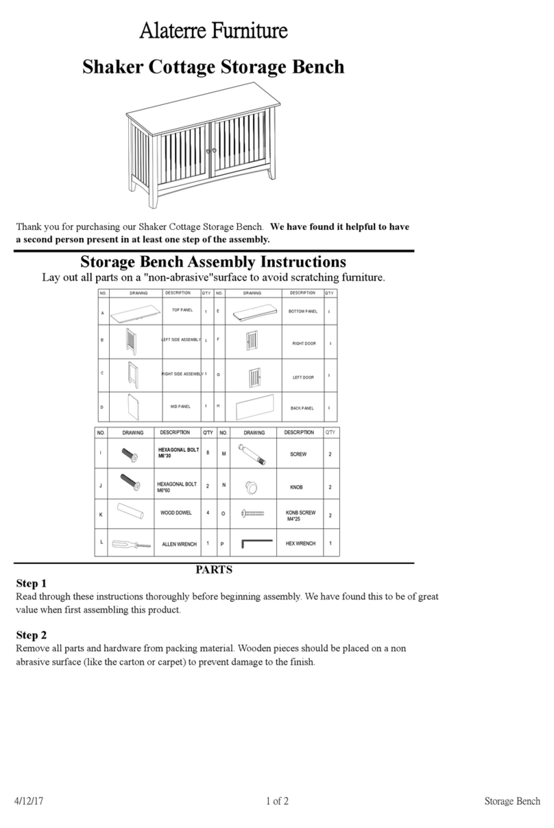 Alaterre Furniture 040710 manual