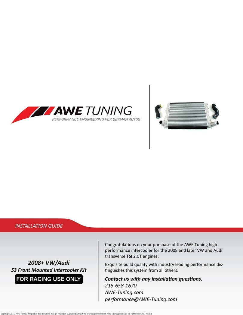 AWE Tuning S3 Intercooler installation guide