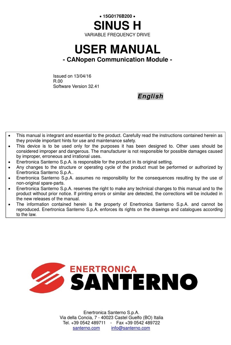 Santerno SINUS H Series user manual