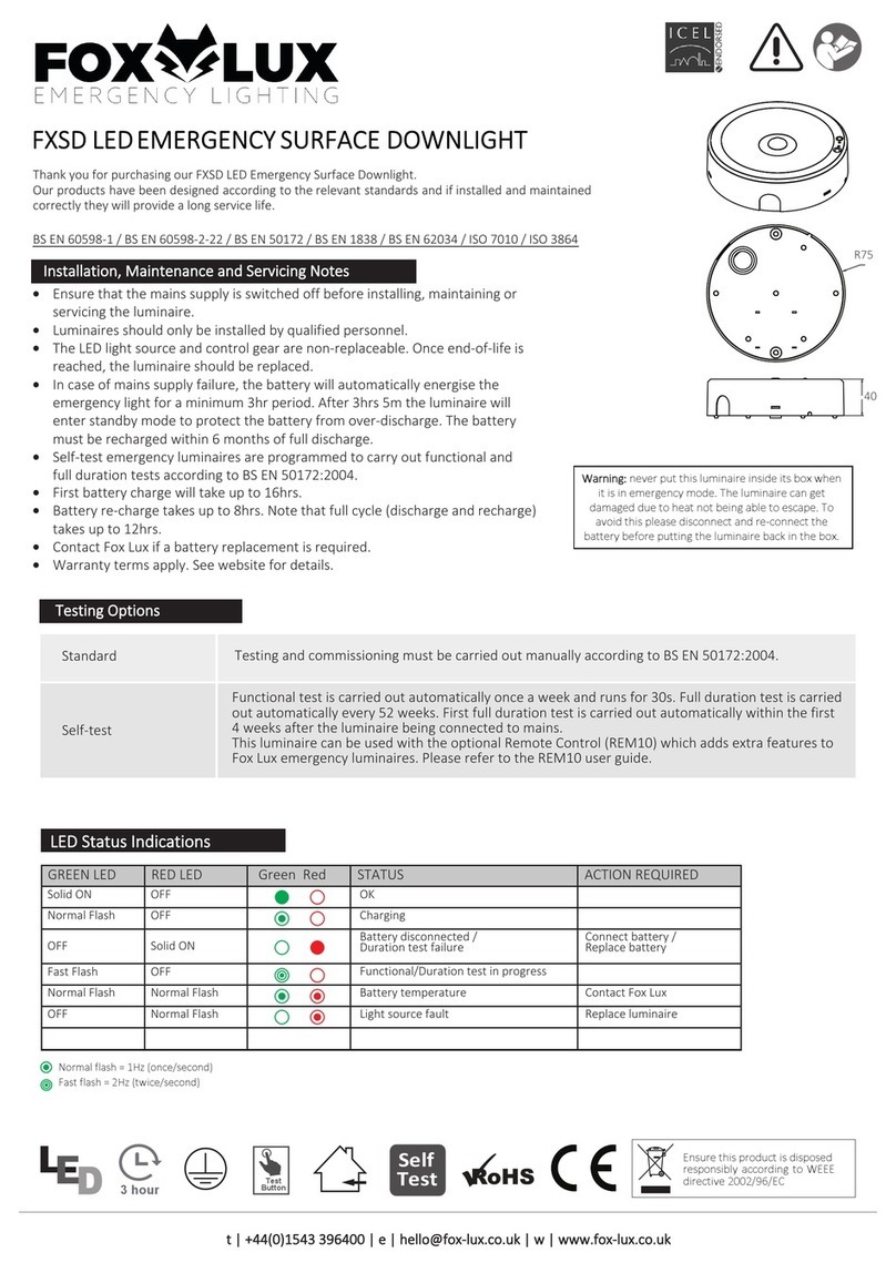 Fox-Lux FXSD quick start guide