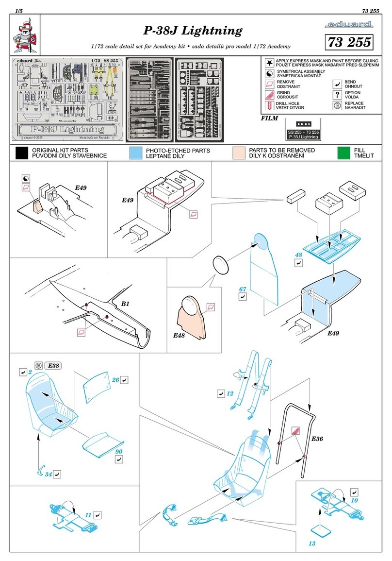 Eduard P-38J Lightning quick start guide