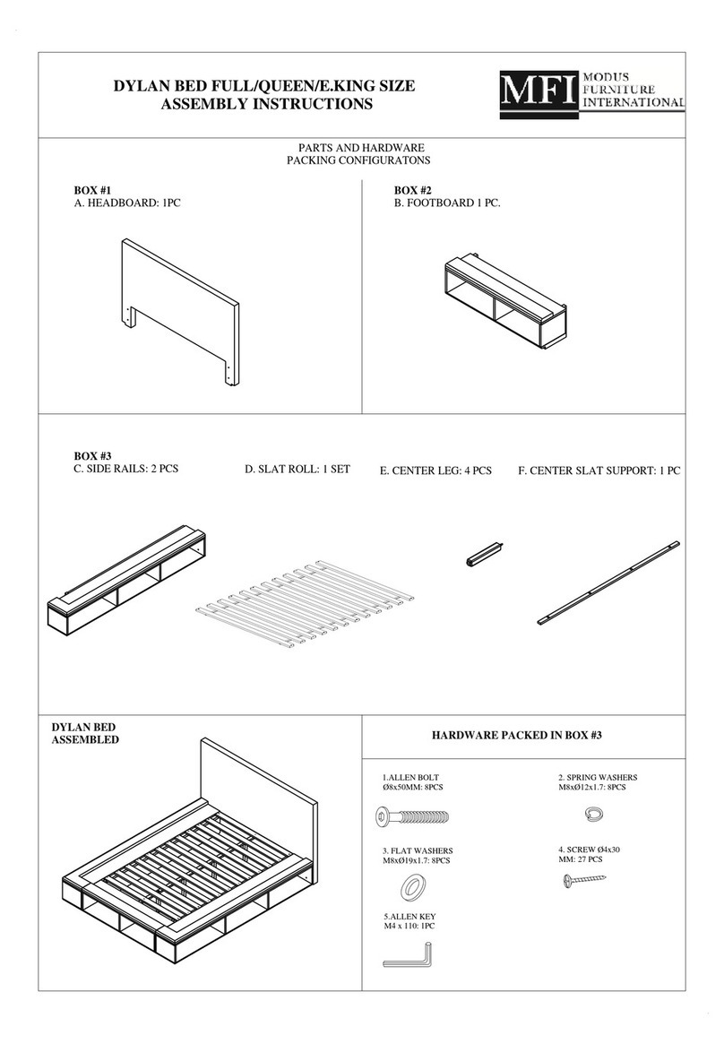 mFi DYLAN BED Assembly instructions