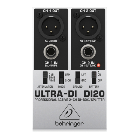 Behringer DI20 user manual