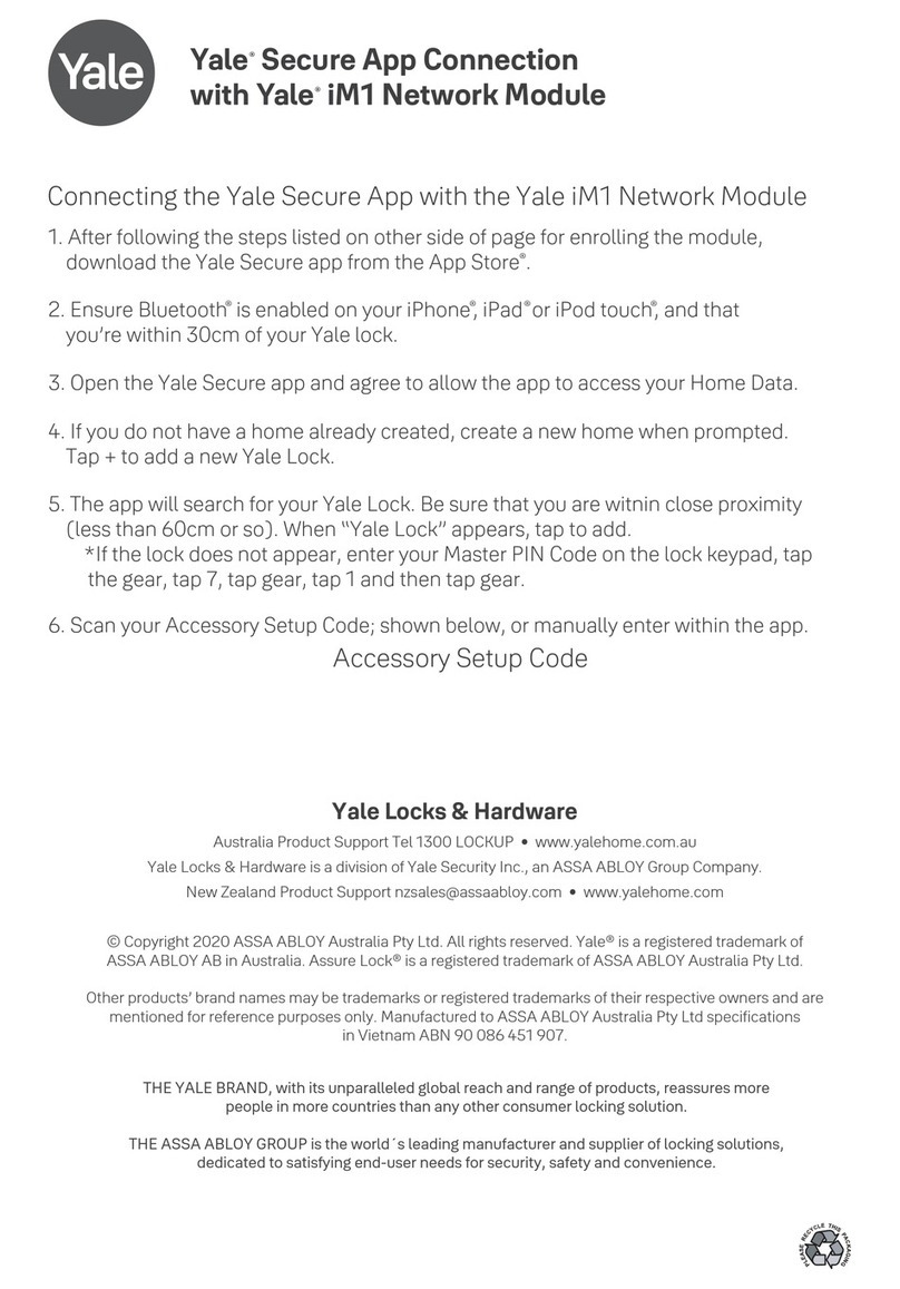 Yale iM1 User manual
