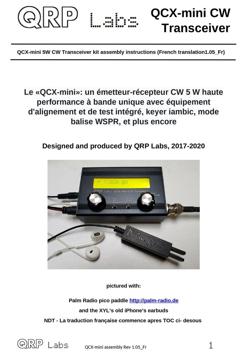 QRP Labs QCX-mini User manual