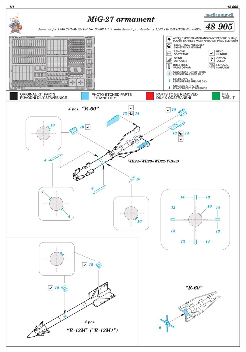 Eduard MiG-27 armament User manual