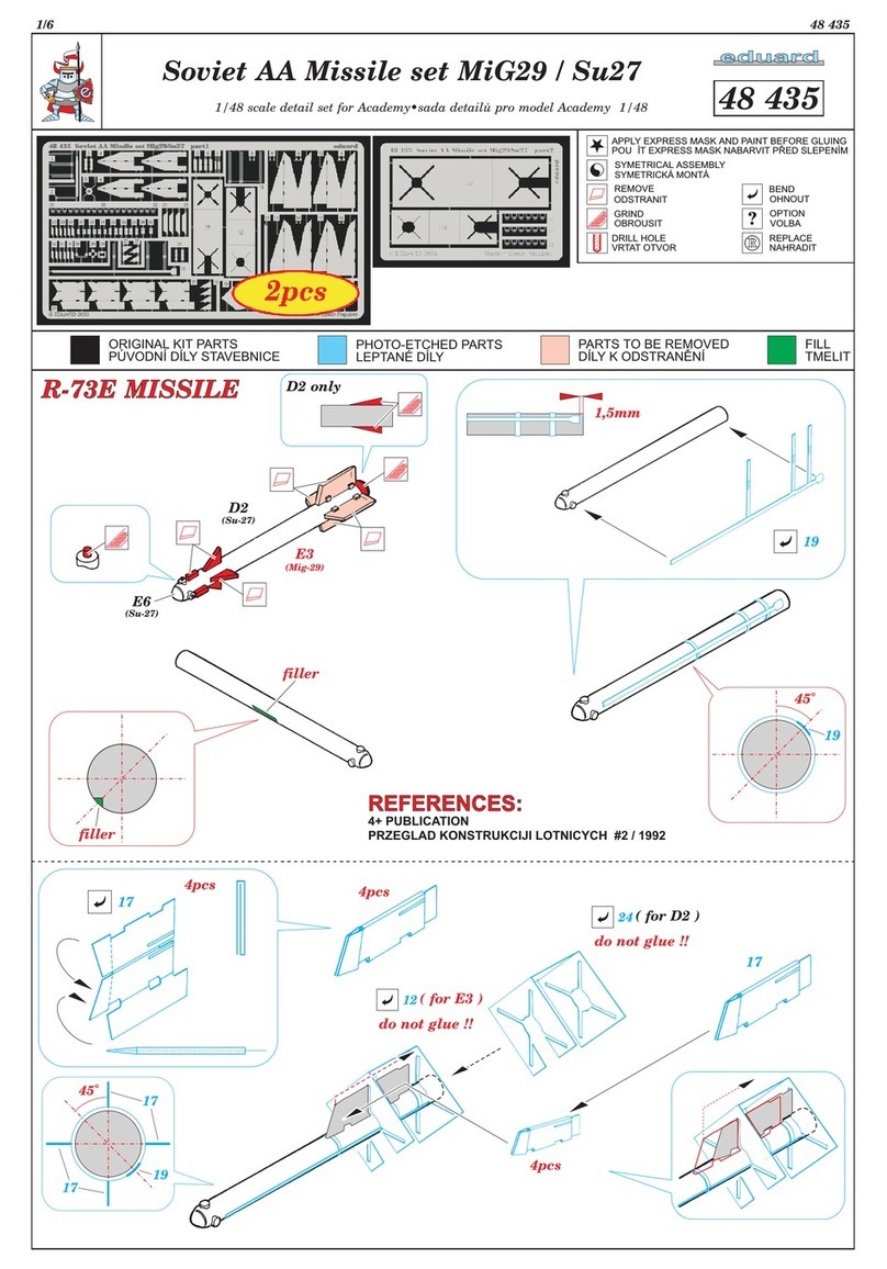 Eduard Soviet AA Missile set MiG29/Su27 quick start guide