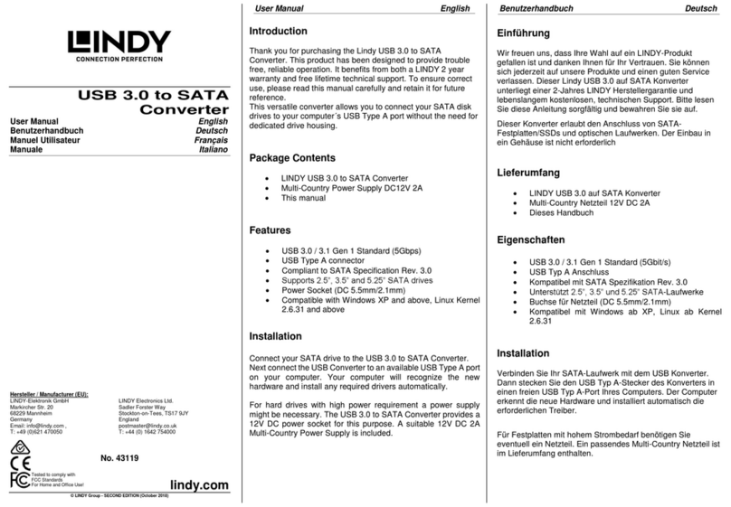 Lindy 43119 user manual