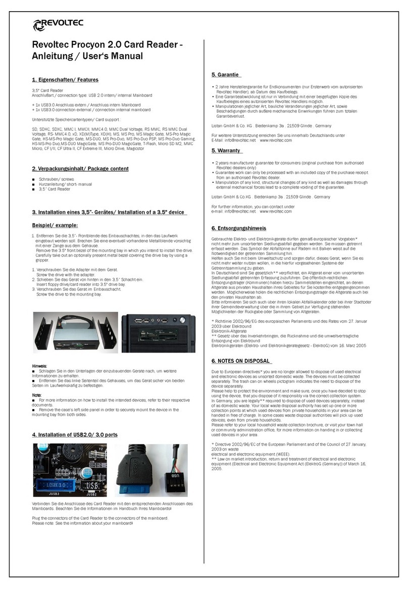 revoltec Procyon 2.0 user manual