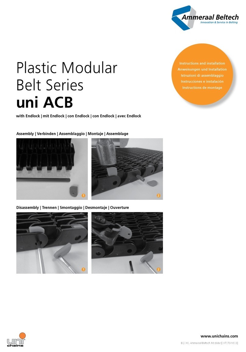 Ammeraal Beltech Plastic Modular Belt Series Manual