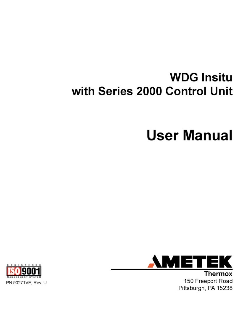 Ametek Thermox WDG Insitu user manual