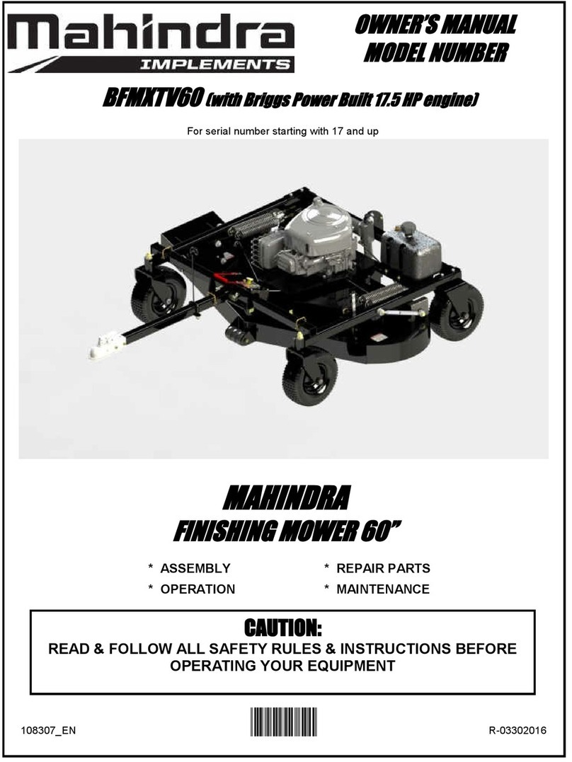 Mahindra BFMXTV60 User manual