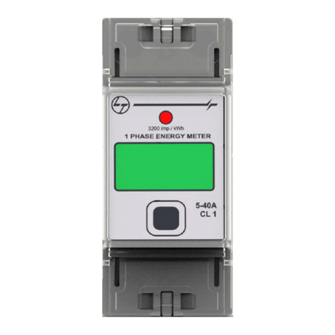 L&T Electrical & Automation 1 Phase DIN Rail Meter user manual