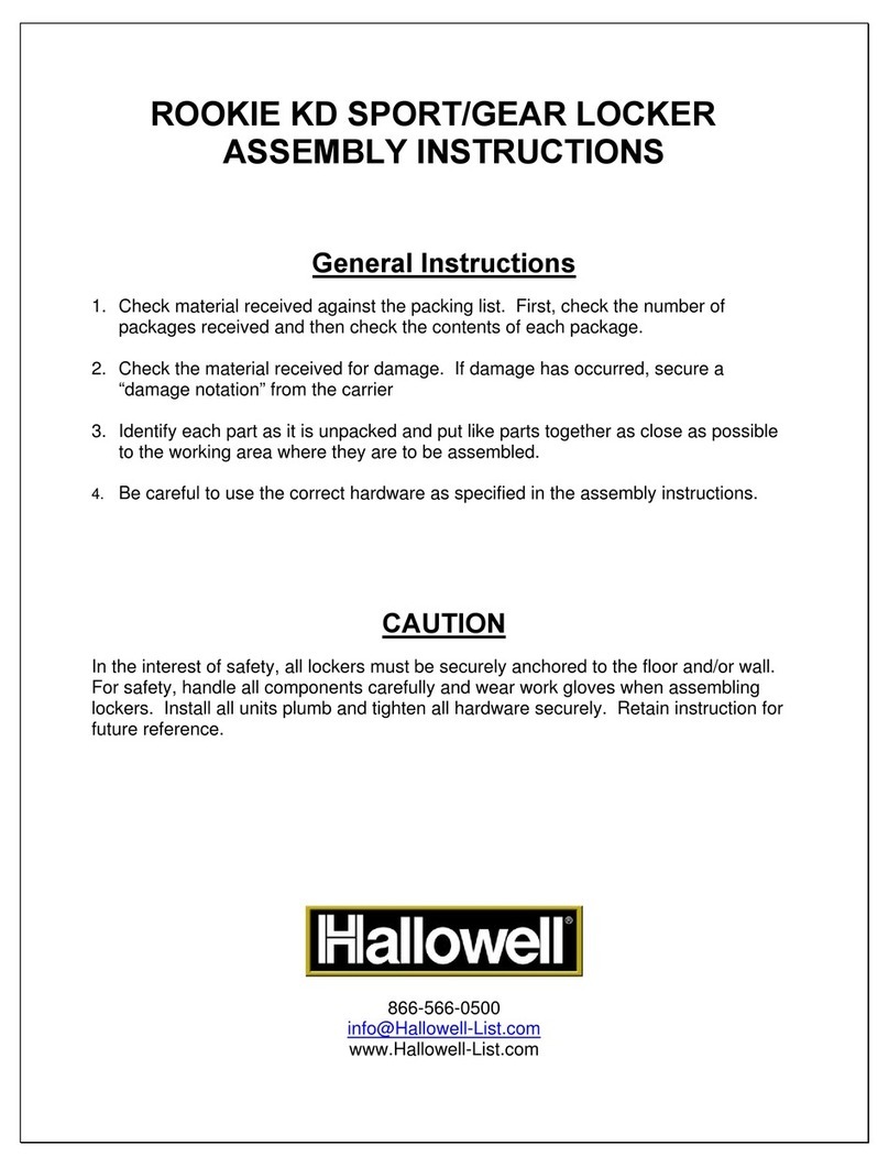Hallowell ROOKIE KD SPORT Assembly instructions