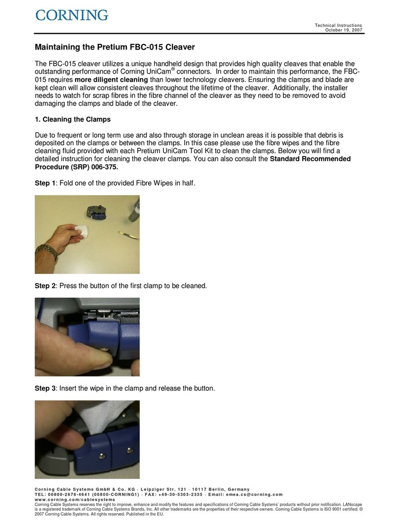 CORNING FBC-015 Owner's manual