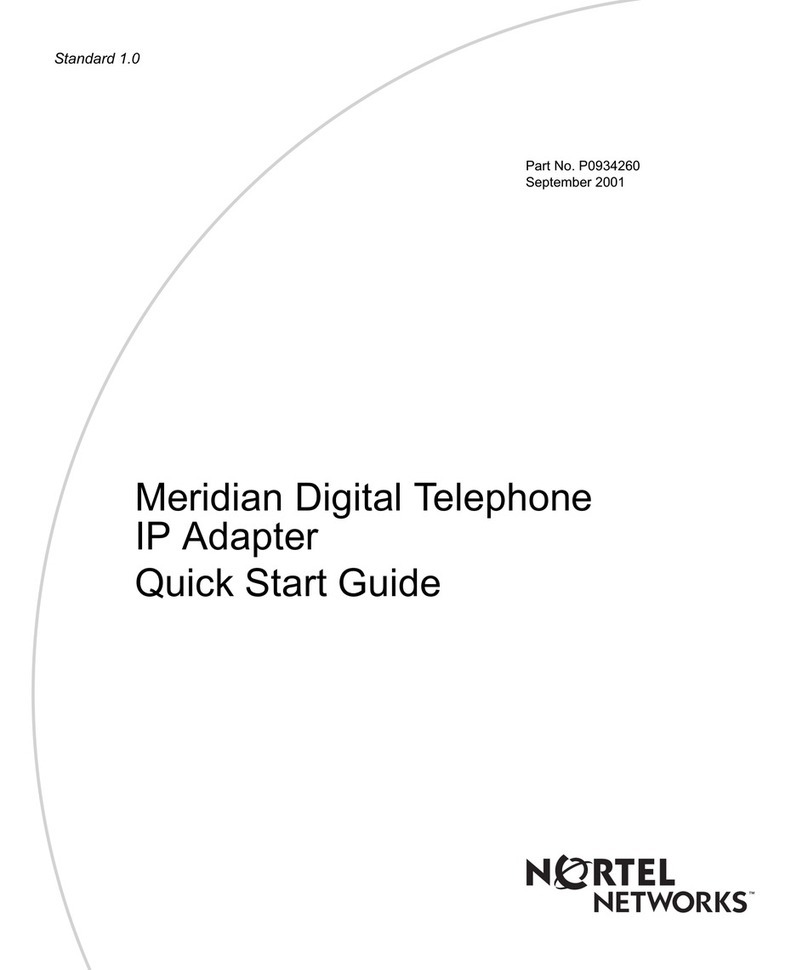 Nortel Meridian M2000 Series User manual