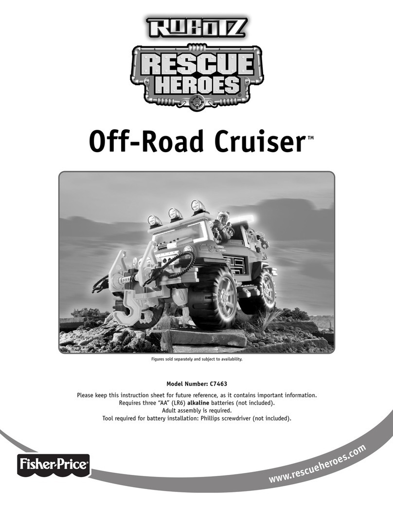 Mattel Fisher-Price Robotz Rescue Heroes Off-Road Cruiser... User manual