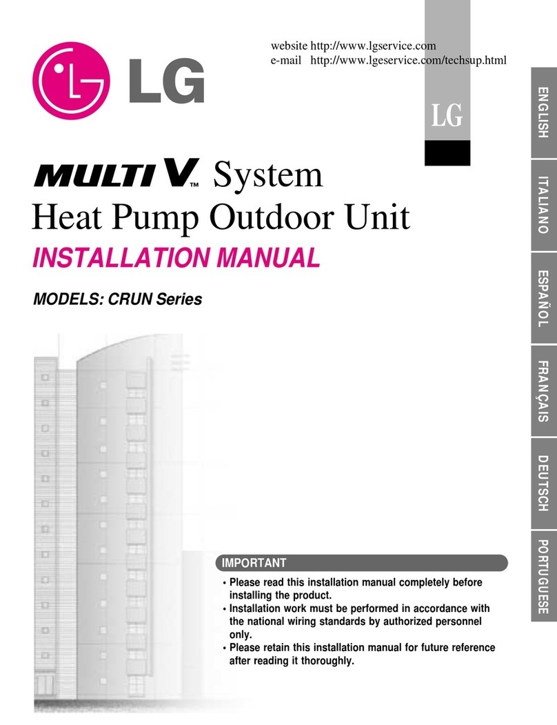 LG Multi V CRUN Series installation manual