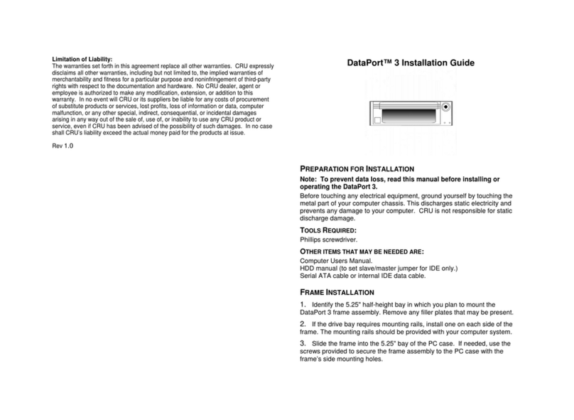 CRU DataPort 3 installation guide