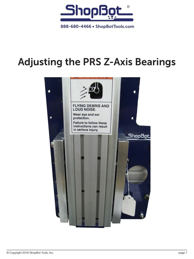 ShopBot PRS Z-Axis User manual
