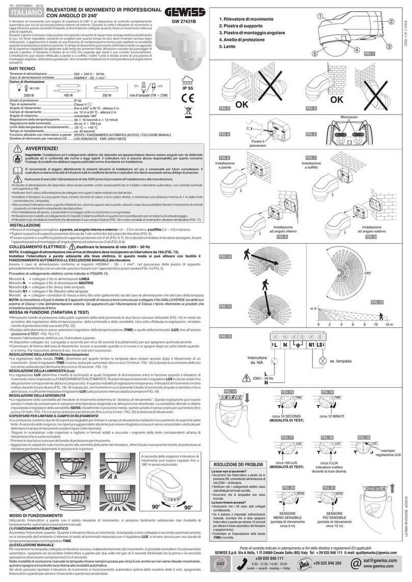 Gewiss GW 27431B manual