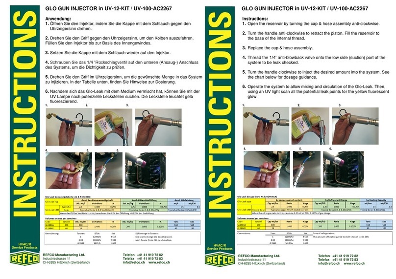 Refco UV-12-KIT instructions