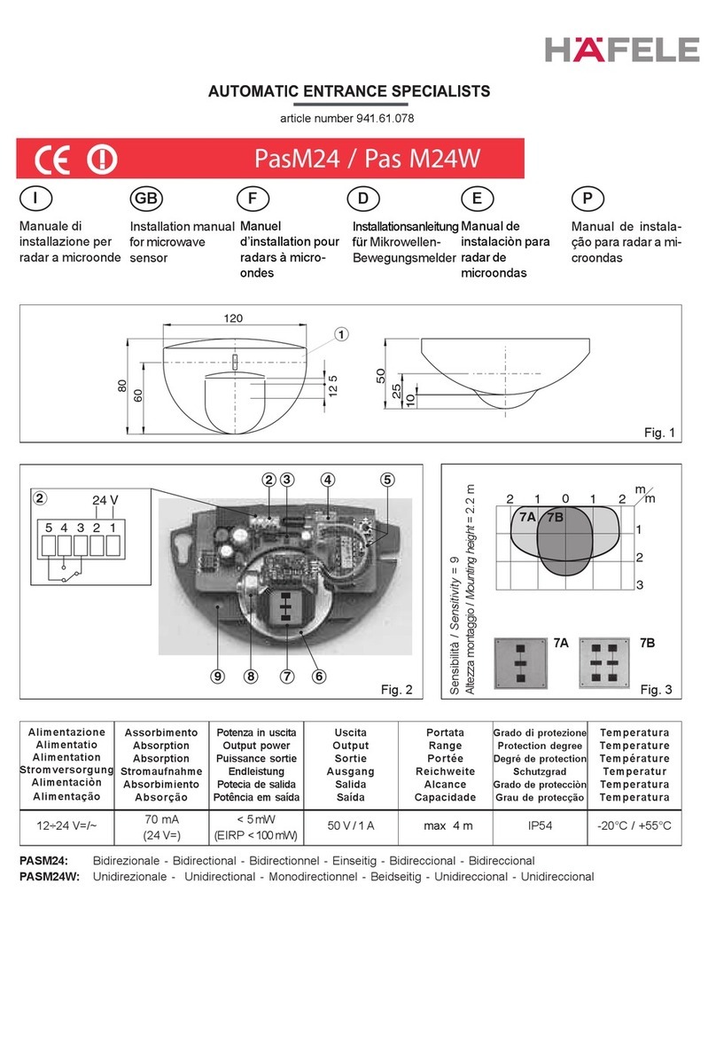 Häfele PasM24 installation manual Häfele PasM24 installation manual