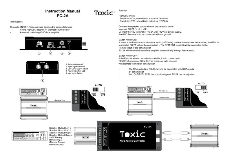 Toxic PC-2A instruction manual